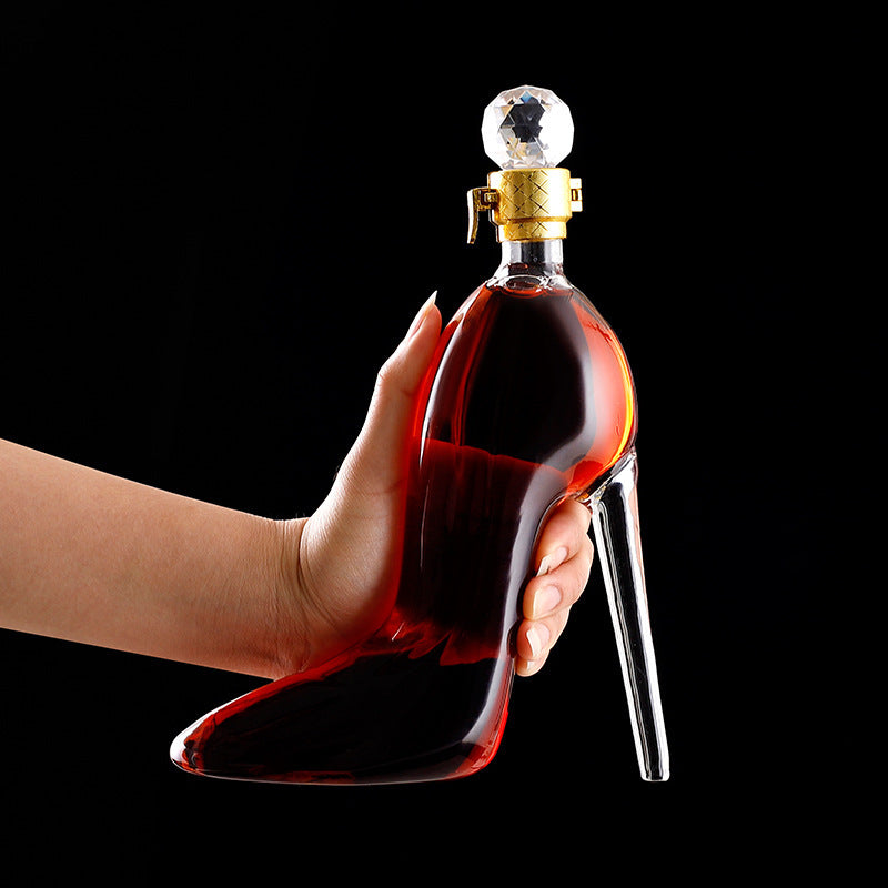 Glass High Heels Vodka Wine Container