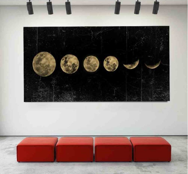 Lunar Eclipse Wall Art Painting