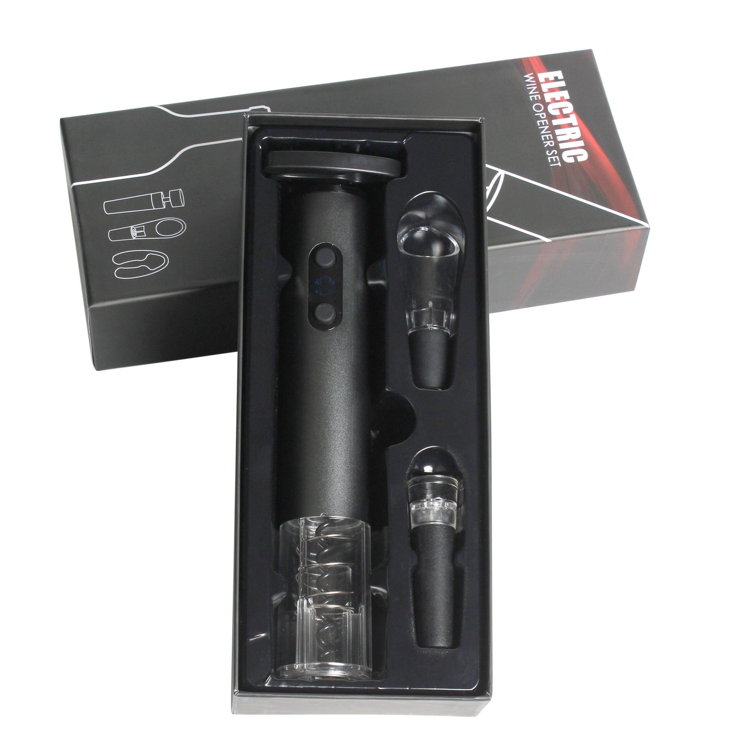 4-Piece Electric Wine Opener Gift Set