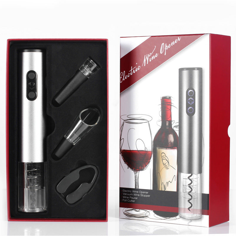 4-Piece Electric Wine Opener Gift Set