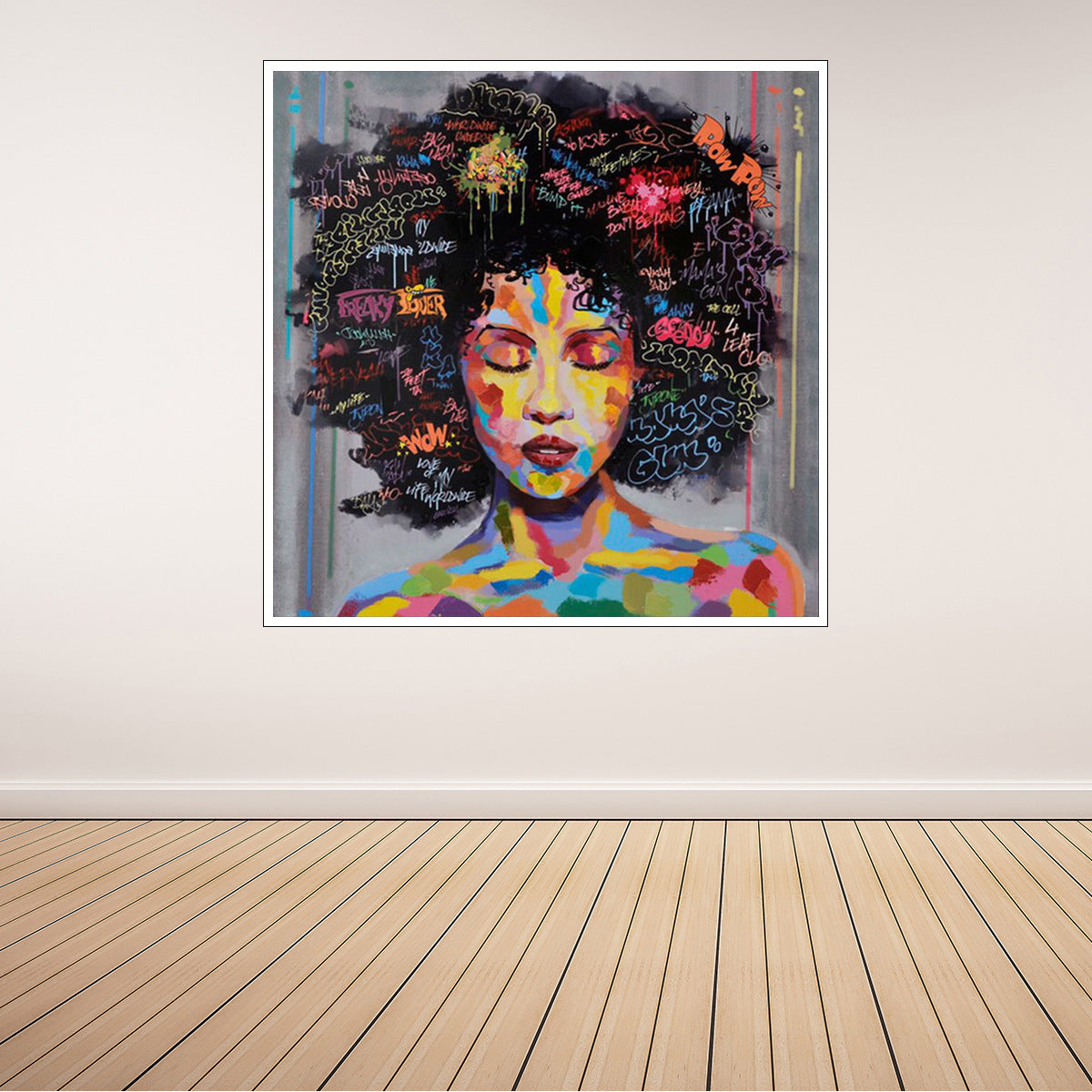 Modern Wall Art Beautiful African Woman painting Home Decoration Oil Painting