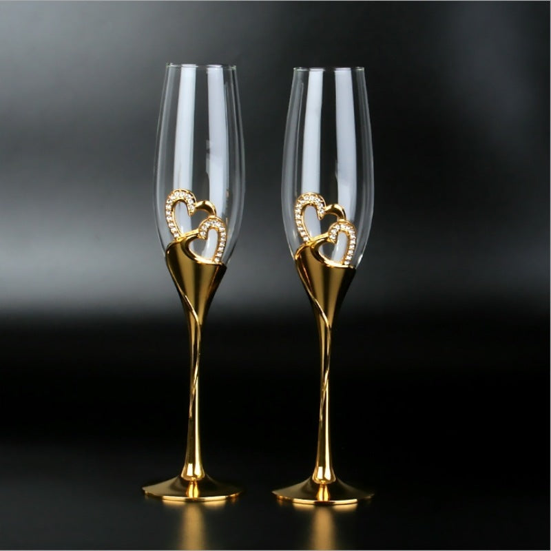 Crystal Diamond Wine Glass Champagne Glass