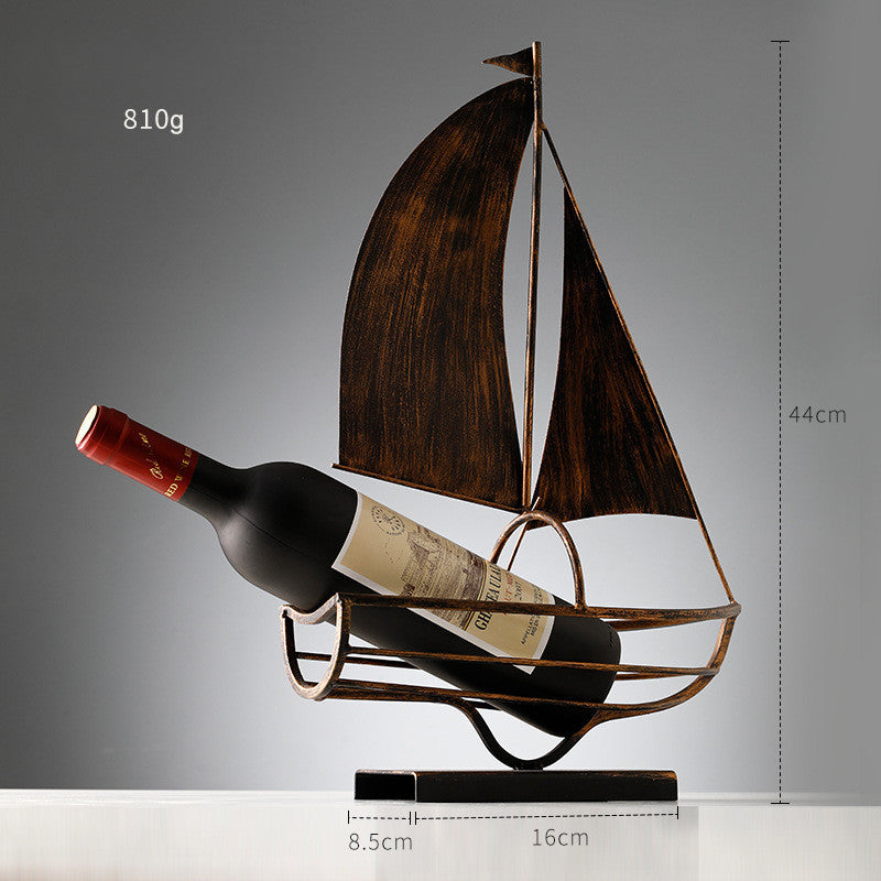 Light luxury wine rack decoration