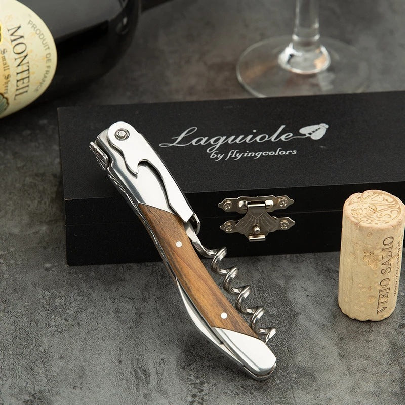 High Grade Aluminum Foil With Wooden Handle For Wine Bottle Opener