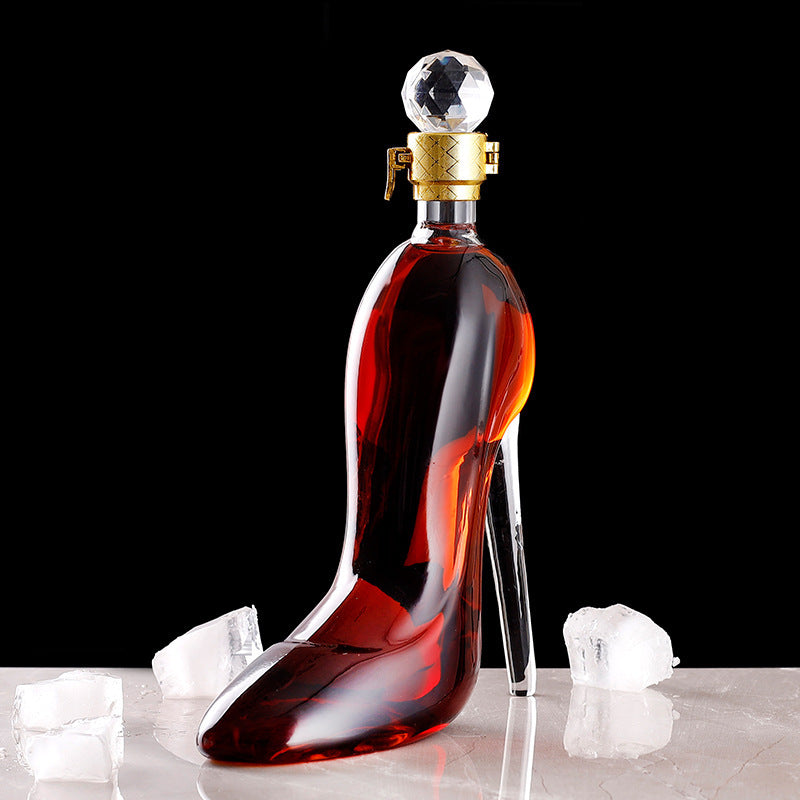 Glass High Heels Vodka Wine Container