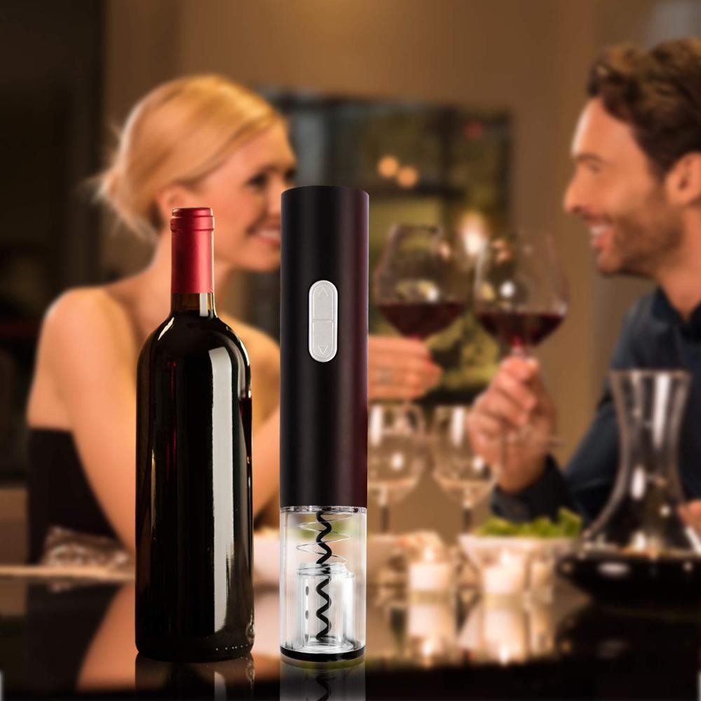 Automatic Electric Wine Bottle Opener With Foil Cutter