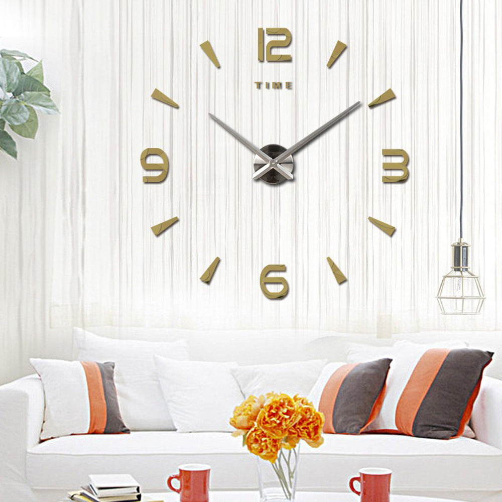 Extra Large Size Wall Clock Living Room Fashion Art