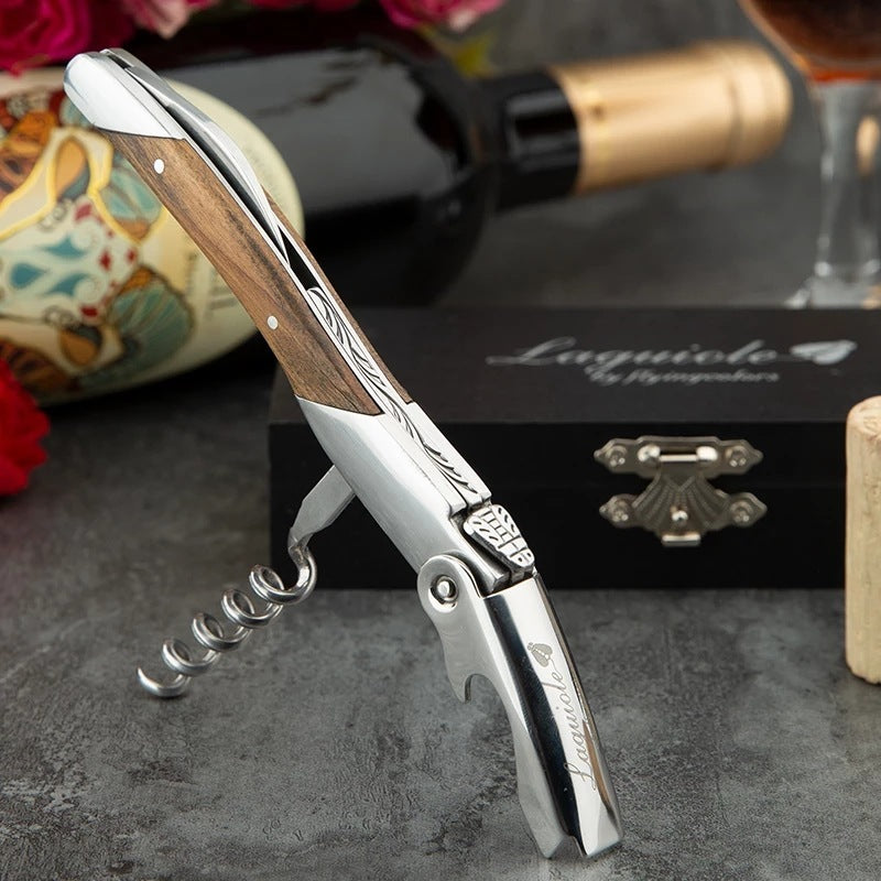 High Grade Aluminum Foil With Wooden Handle For Wine Bottle Opener