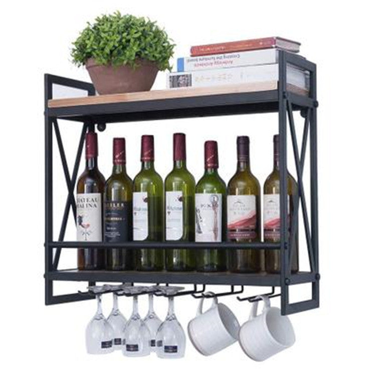 Solid Wood Wall-mounted Wine Rack